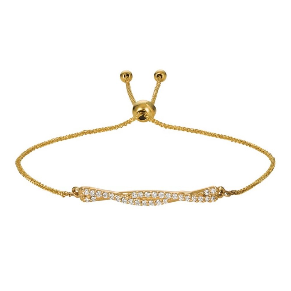 0.25 Carat Natural Diamond Bolo Infinity Bracelet